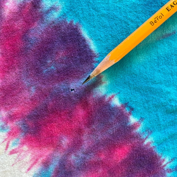 Vintage Tie Dye T-shirt Tee Obscure Garage Band Rigoletto UNISEX M One of a Kind - Picture 10 of 11